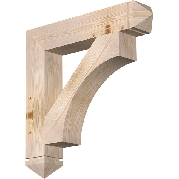 Ekena Millwork Westlake Arts & Crafts Smooth Bracket, Douglas Fir, 5 1/2"W x 32"D x 32"H BKT06X32X32WTL03SDF - main